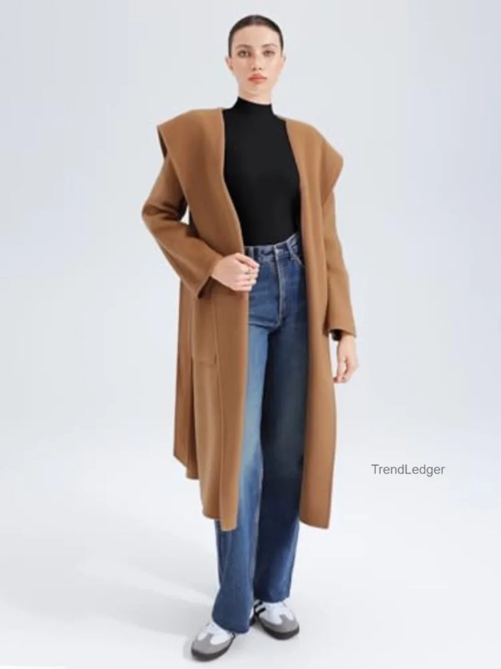 Women's Long Sleeve Turtleneck Bodysuit Snap Closure Buttery Soft High Stretch